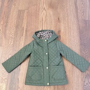 J. Crew Crewcuts Olive Green Quilted Kids Jacket